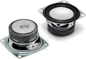 Gikfun 2" 4Ohm 3W Full Range Audio Speaker Stereo Woofer Loudspeaker for Arduino (Pack of 2pcs) EK1725