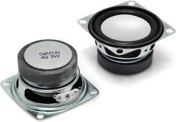Gikfun 2" 4Ohm 3W Full Range Audio Speaker Stereo Woofer Loudspeaker for Arduino (Pack of 2pcs) EK1725