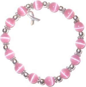 Hidden Hollow Beads Cancer Awareness Beaded Stretch Bracelet, Will Fit Most Wrists, Show support or Wear in Memory, Comes Packaged.