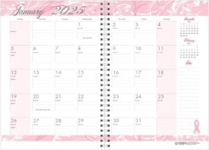 House of Doolittle 2025 Monthly Planner and Journal, Breast Cancer Awareness, 7 x 10 Inches, January - December (HOD5226-25)