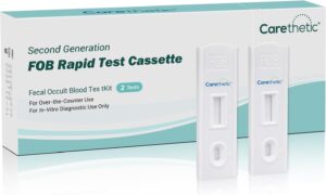 Immunochemical Fecal Occult Blood (iFOB) Screening Kit - Easy-to-Use at Home Colorectal Health Test - FSA/HSA Eligible (2 Pack)