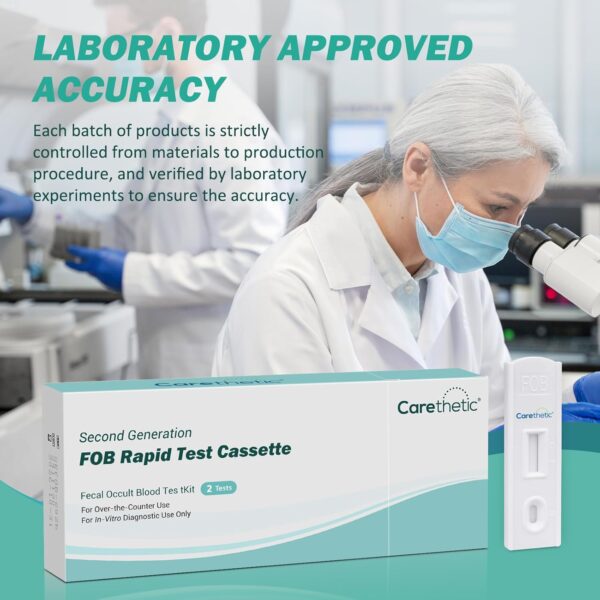 Immunochemical Fecal Occult Blood (iFOB) Screening Kit - Easy-to-Use at Home Colorectal Health Test - FSA/HSA Eligible (2 Pack) - Image 2