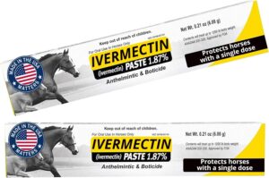 Ivermectin Horse Paste 6.08 Grams 2 Pack (Package May Vary)