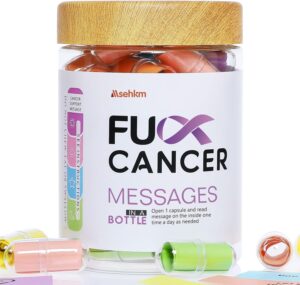 MSEHKM Positive Messages In A Bottle For Cancer Warriors Ideal for Cancer Care/Cancer Support Survivor/Cancer Encouragement Get Well Soon Present