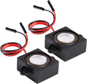 MakerHawk 2pcs Speaker 3 Watt 8 Ohm Single Cavity Mini Speaker Full-Range Cavity Mobile Portable Advertising Machine Speaker Connector Separating Interface 3.3V 5V