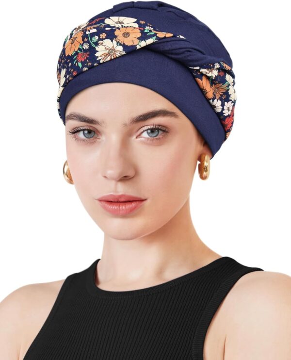 Movable Knot Beanies with Relaxed Stretch Elastic, Chemo Hats for Women