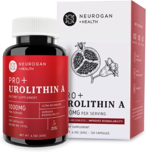 Neurogan Enhanced Strength Urolithin A Pro Capsules - 1000mg, 120 Count - Advanced Cellular Health & Vitality - 60,000mg Ultra Micronized - Lab Verified, Made in USA