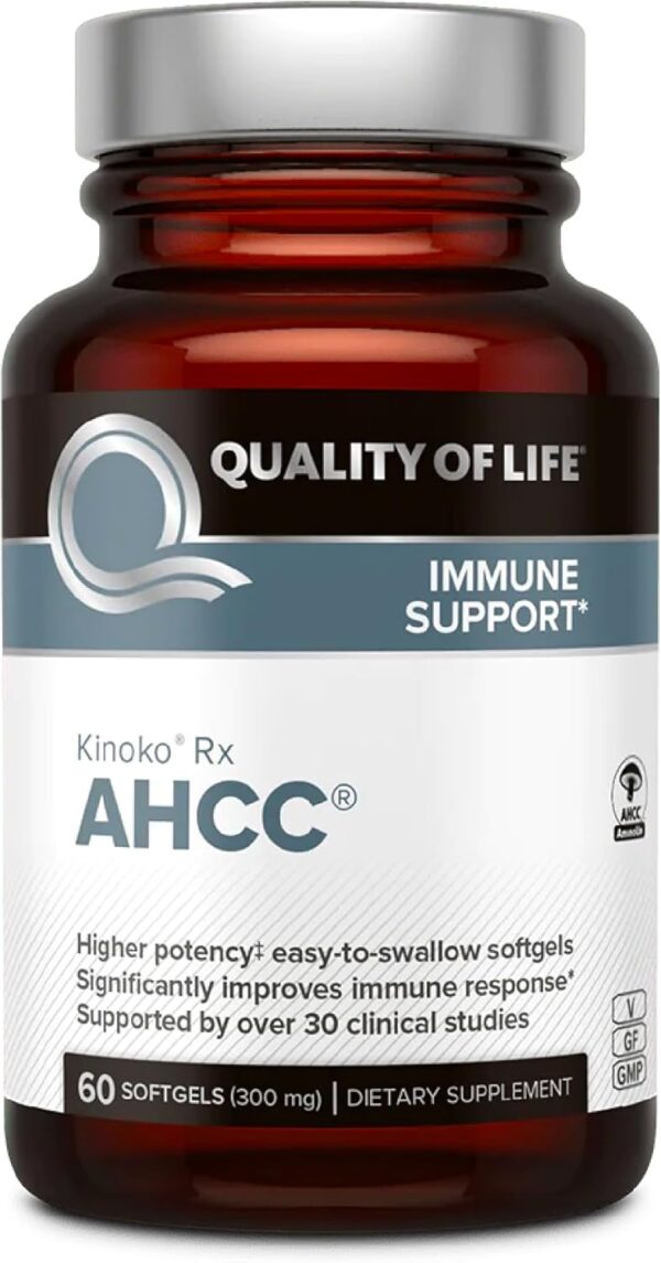 Premium AHCC Immune Support Supplement - Most Bioavaliable AHCC - Natural Mushroom Extract - Quality of Life AHCC Kinoko Rx