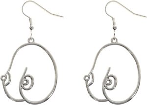 ROSTIVO Breast Shaped Earrings for Women Breast Cancer Awareness Dangle Earrings Cute Aesthetic Earrings