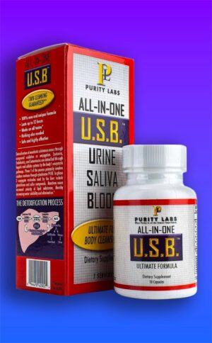 U.S.B. Purity Labs All-in-One USB Ultimate Formula Detoxification Supplement, 10 Capsules