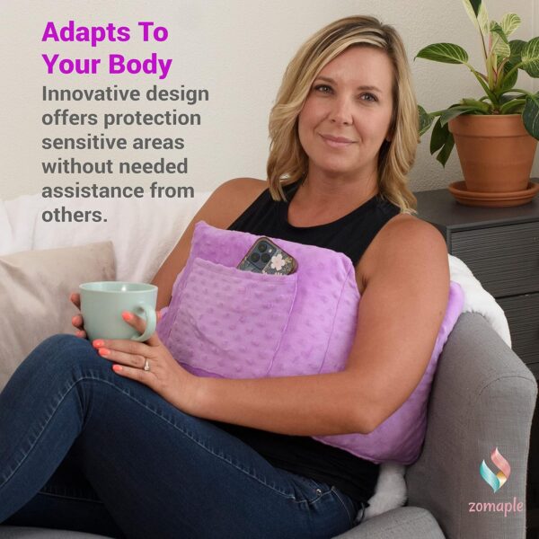 Zomaple Mastectomy Pillow - Post Surgery Pillow, Mastectomy Recovery Must Haves, Breast for After Heart Surgery, Reduction & Augmentation Patients Sleeping, Recovery Seatbelt Protection-Surgery Gift - Image 2