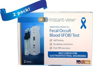 immunochemical Fecal Occult Blood (FIT or iFOB) Home Test and Stool Test - 2 Pack